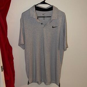 Nike Men's Heather Gray Polo Shirt